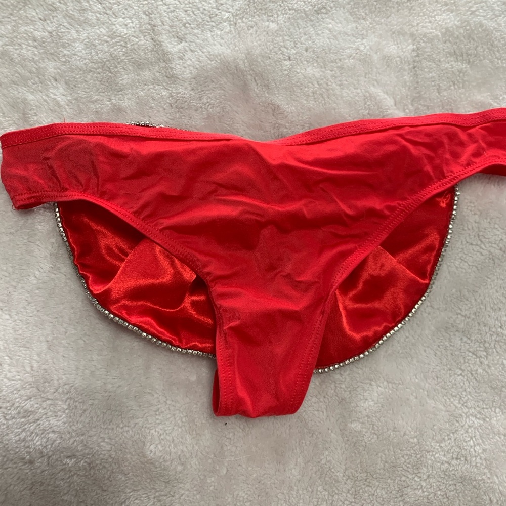 Christmas bow thong